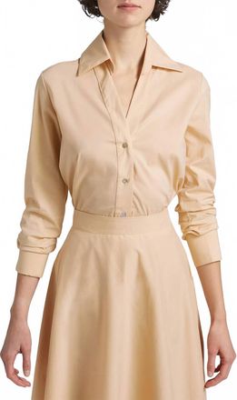 La Petite Robe Di Chiara Boni Atena Slim Button Front Shirt In Desert