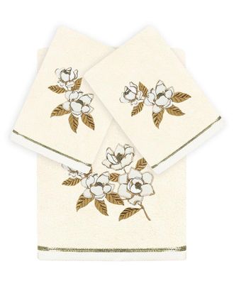 Linum Home Textiles Maggie 3Pc Embellished Turkish Cotton Towel Set