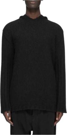 Rick Owens Hooded Pullover - Heren - Cashmere truien - Zwart - M - Kasjmier - Truien & Vesten