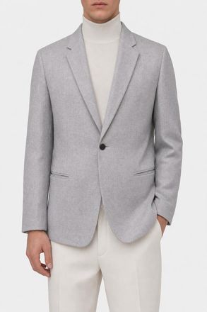 Dior MenS Light Grey Wool Jacket, Size 52