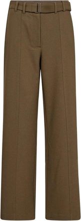 Co'Couture Wijde broek - Dames - Wijde Broeken - Bruin - M - Broeken