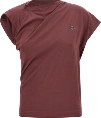 Vivienne Westwood Maroon Crew Neck Top