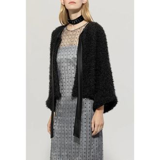 Luisa Cerano Dames, Truien, Zwart, Maat: XS Tweed