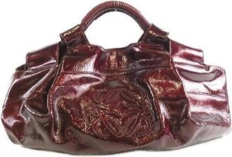 Loewe Pre-owned Nappa Aire Lakleren Tas - Dames - Vintage Handtas - Rood - ONE Size - Leer - Vintage