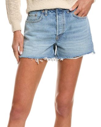 Re/Done Re/Done Raw Waist Indigo High-Rise Short