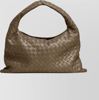 Bottega Veneta leather shoulder bag woven texture