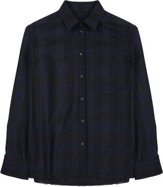 Nine In The Morning Neutrals Giosue Long-Sleeved Cotton-Blend Shirt