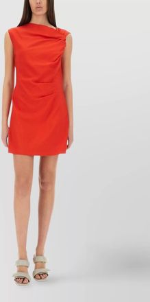 Msgm draped detail sleeveless mini dress