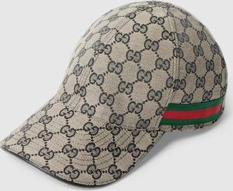 Gucci GG Cotton Canvas Baseball Hat, Size XXS, Blue