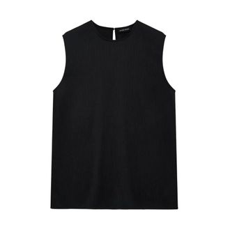Anine Bing Sleeveless Tops, female, Black, Size: XS Malia Top