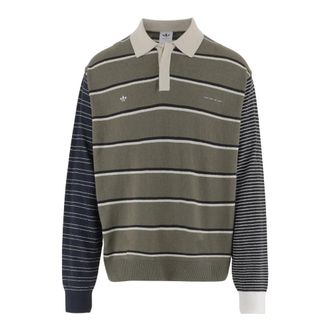 adidas Striped Cotton Polo Shirt - male - Adidas - Tops - Multicolor - L - Sport