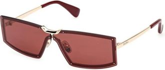 Max Mara Sunglasses, female, Yellow, 68 MM, Authentic Glasses with Top-Notch Service