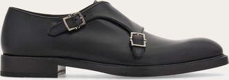 Ferragamo Uomo Double monkstrap Nero Taglia 40.5