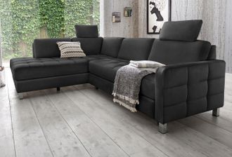 Sit&more Ecksofa »Pablo L-Form« wahlweise mit Bettfunktion
