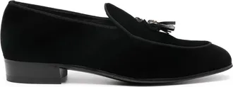 Gucci Double G-tassels Velvet Loafers