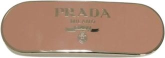 Prada Pre-owned Logo Metal Barrette - Dames - Vintage Accessoires - Roze - ONE Size - Vintage