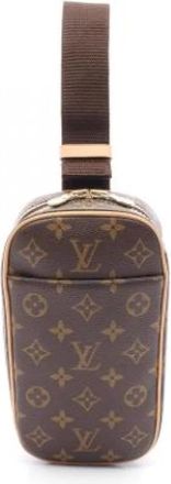 Louis Vuitton Vintage, unisex, Bruin, ONE Size, Tweedehands Canvas Louis Vuitton tassen