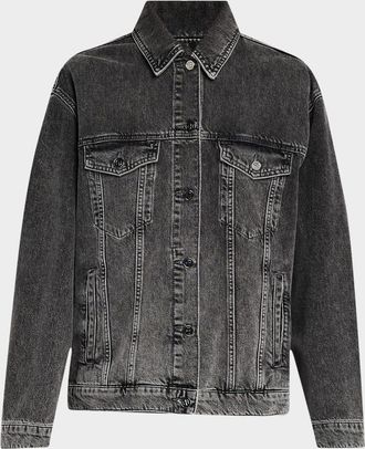 Anine Bing Rory Denim Trucker Jacket