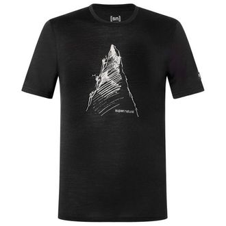 super.natural Ascenders Tee Merinoshirt f&uuml;r Herren | schwarz