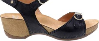 Dansko Womens Tricia Wedge Sandals In Black