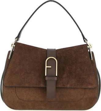 Furla Borsa a tracolla Metropolis in camoscio - - Bags - Donna - Marrone - ONE SIZE