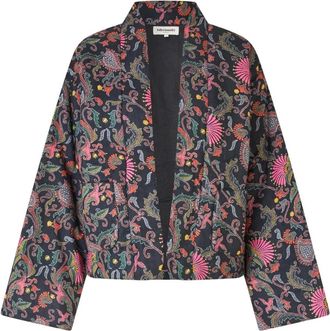 Lollys Laundry Bloemenprint Cropped Jas - Dames - Zomerjassen - Veelkleurig - XS - Jassen
