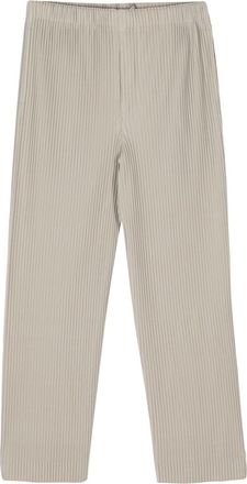 Homme Pliss&eacute; Issey Miyake MC March pleated trousers - men - Polyester - 0 - Neutrals