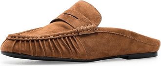 Marc Fisher Jaynie Womens Flat Shoes Medium Natural Suede : 9.5 M, Leather