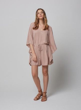 Majestic Filatures Linen Stretch Hand Dye Jumper in Rose The at Nordstrom, Size 4