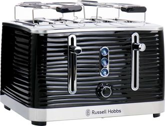 Russell Hobbs Retro Style 4 Slice Toaster in Black