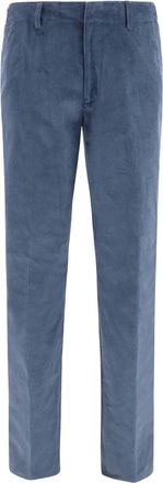 Etro Pantalones de Pana de Algod&oacute;n El&aacute;stico Roma - Trousers - Hombre - Azul - L