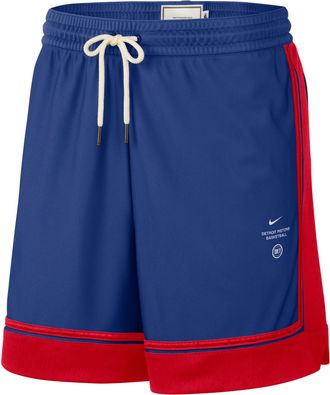 Nike Mens Detroit Pistons Standard Issue 6 Basketball Shorts in Blue | IQ1719-495