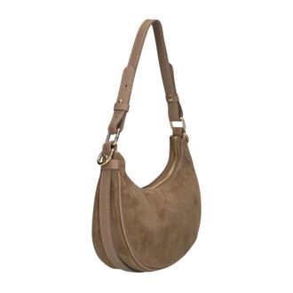 Notre-V Gwyneth Suede Grain - Dames - Tassen - Beige - Maat: ONE Size Su&egrave;de