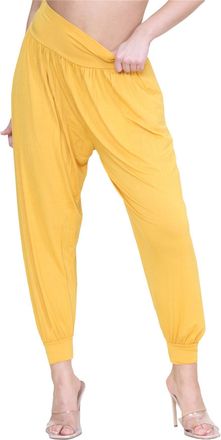 Janisramone Hamishkane Womens Alibaba Harem Trousers - Plain Elastic Waist Hippie Pyjama Stylish Alibaba Trousers For Women Loose Fit Baggy Yoga Pants And Summer 