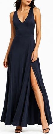 By Design Geneva V-Neck Sleeveless Maxi Dress in Navy Blazer at Nordstrom Rack, Size X-Small