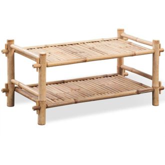 vidaXL Zapatero De 2 Niveles Bamb&uacute; Vidaxl