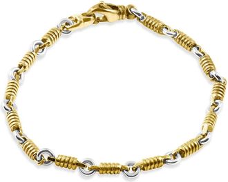 Pompeii3 Mens Designer 14k Gold (21gram) or Platinum (34gram) 4mm Link Bracelet 8.5