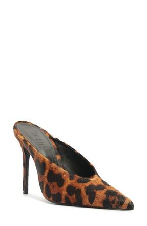 Schutz Loren Pointed Toe Pump in Animal Print at Nordstrom, Size 9.5