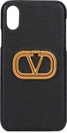 Valentino Garavani Phone Accessories, female, Black, Size: ONE SIZE Stylish iPhone X Case with Logo