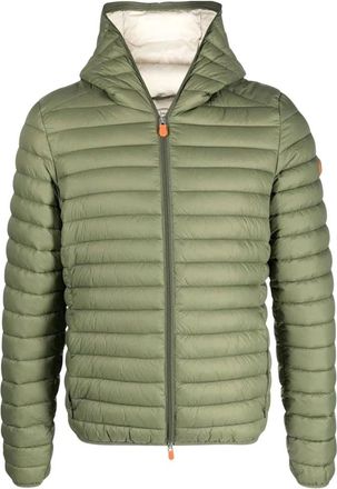 Save The Duck Jassen, Heren, Groen, L, Duffy Hooded Jacket