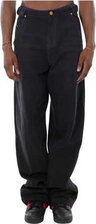 Willy Chavarria Bad Boy Jean - Heren - Wijde Broeken - Zwart - W34 - Denim - Broeken