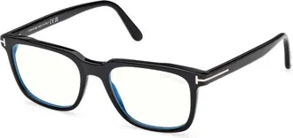 Tom Ford Blue Light Block Square Mens Eyeglasses FT6080-B 001 51