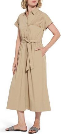 Lyss&eacute; Thalassa Tie Waist Shirtdress in Sandstone at Nordstrom Rack, Size X-Small