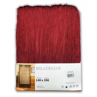 Trade Shop Trade Shop - Cortina Divisoria Decorativa Para Interiores De 140 X 290 Cm Con Hilos Sombreados - Burdeos