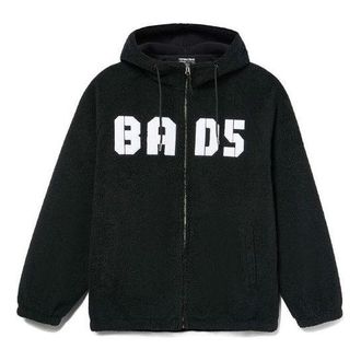 Li-Ning BadFive Logo Full Zip Hooded Jacket Black White AFDR733-5