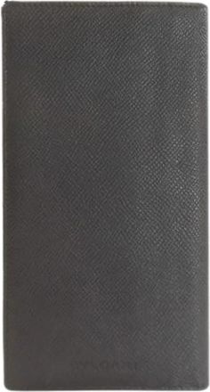 Bulgari Pre-owned Vintage Lange Portemonnee (Bi-fold) - Dames - Vintage Accessoires - Zwart - ONE Size - Leer - Vintage