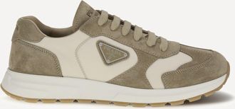 Prada Prax Sneakers in suede and Re-Nylon Male 12