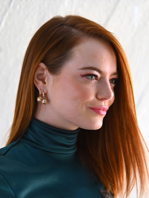 Perfekt geschminkt: Schauspielerin Emma Stone auf dem roten Teppich