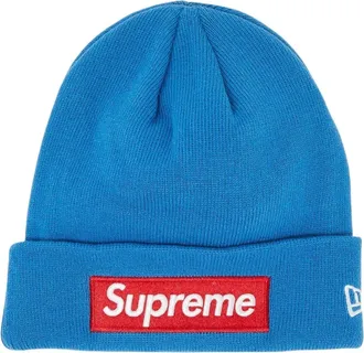 SUPREME x New Era Box Logo Beanie Blue FW22BN10-BLUE