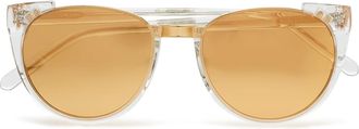 Linda Farrow Mirrored Acetate Sunglasses